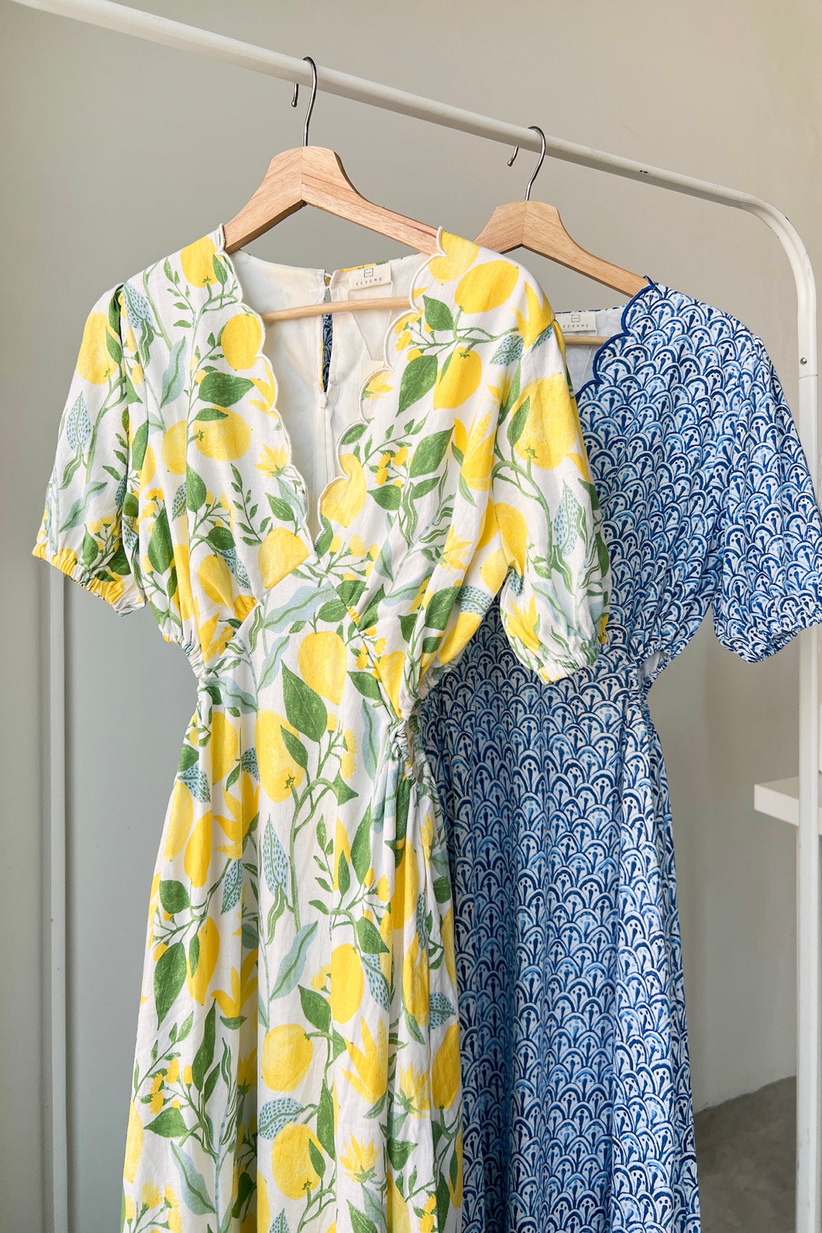 Shelly Dress Lemon Garden