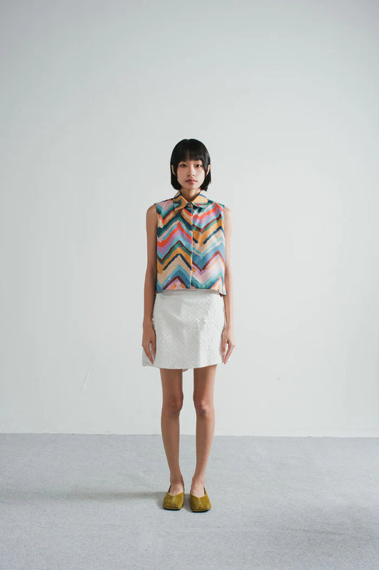 Taya Boxy Top in Sun