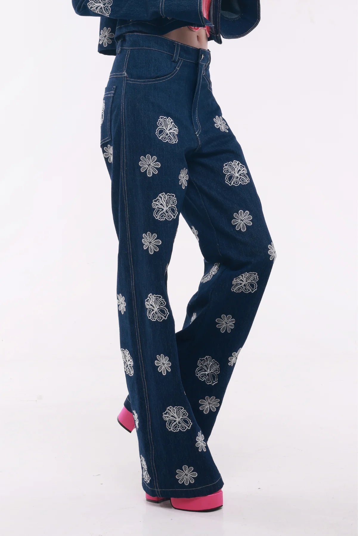 Suedeson Bleu Etoile Pants