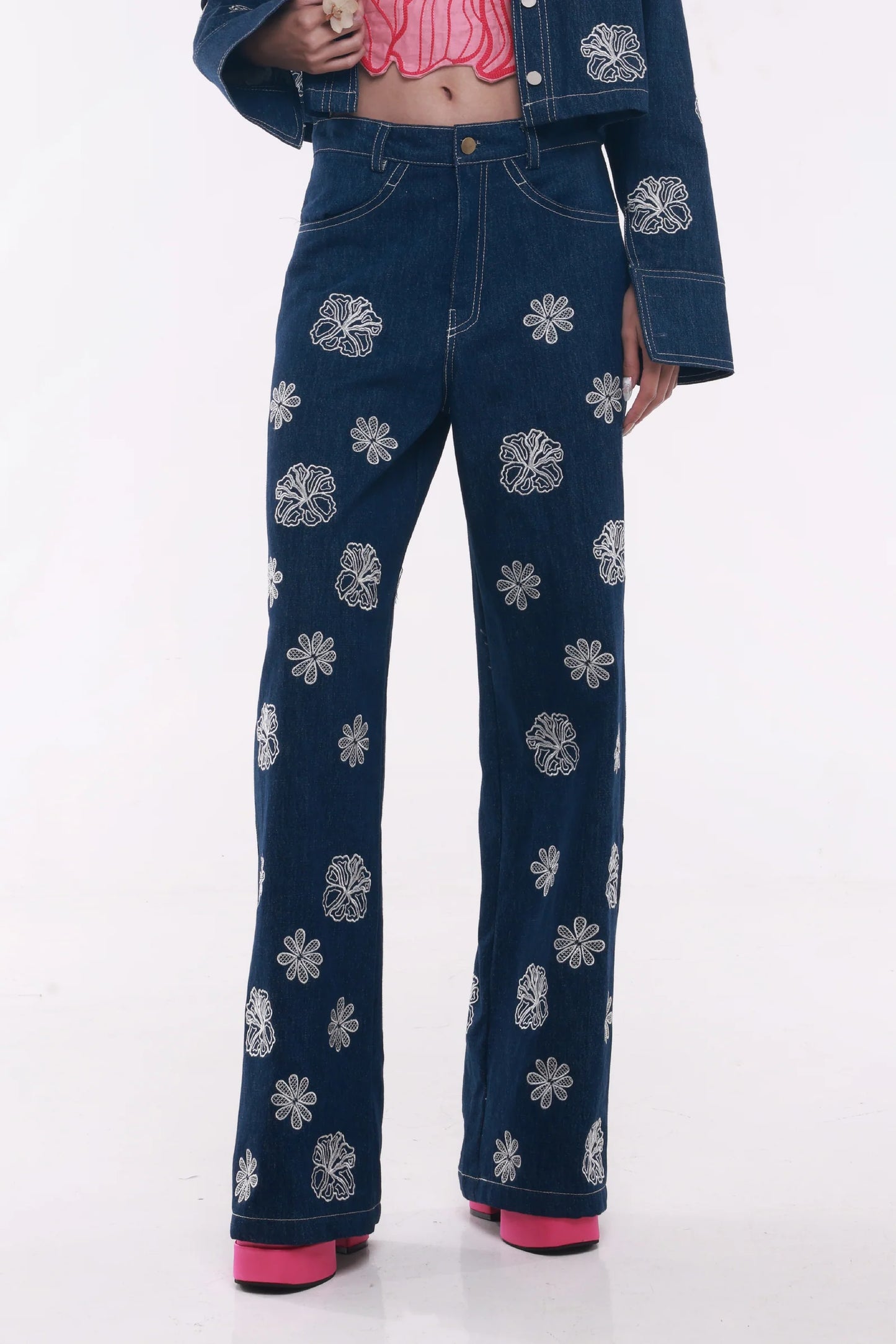 Suedeson Bleu Etoile Pants