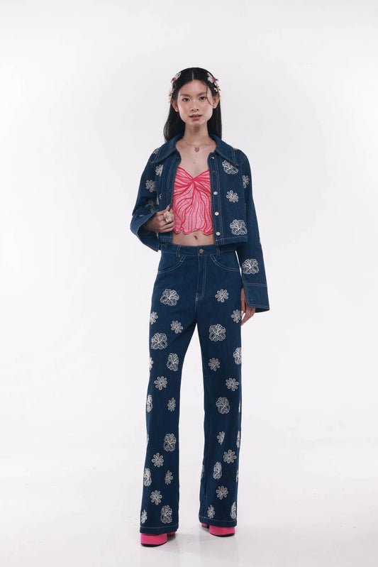 Suedeson Bleu Etoile Jacket