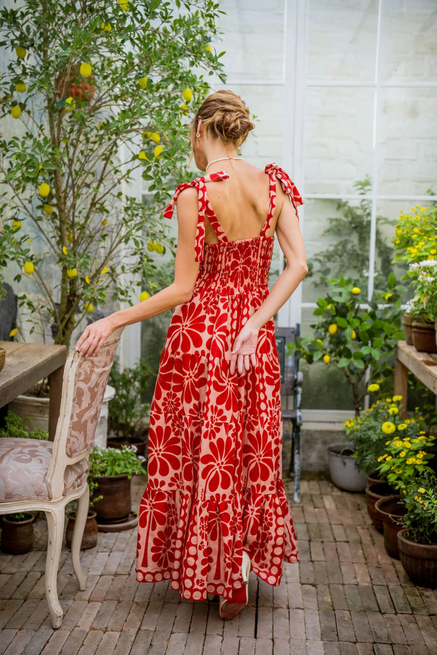 NATALI DRESS - SAMARA RED FLOWER