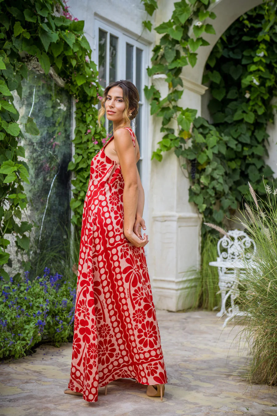 MANIKA DRESS - SAMARA RED FLOWER