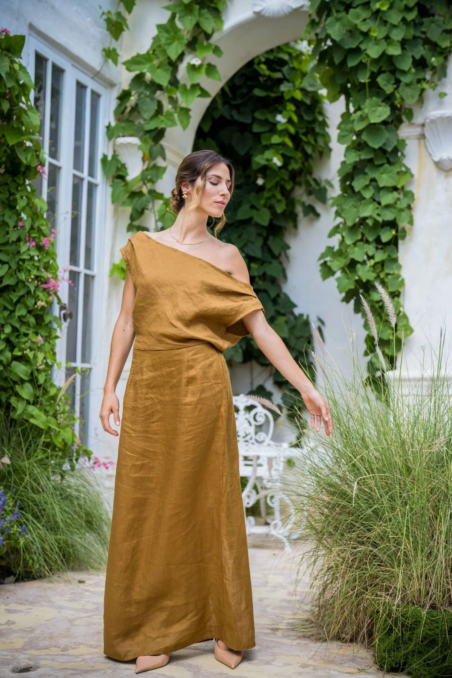 REVANTI DRESS - WALNUT