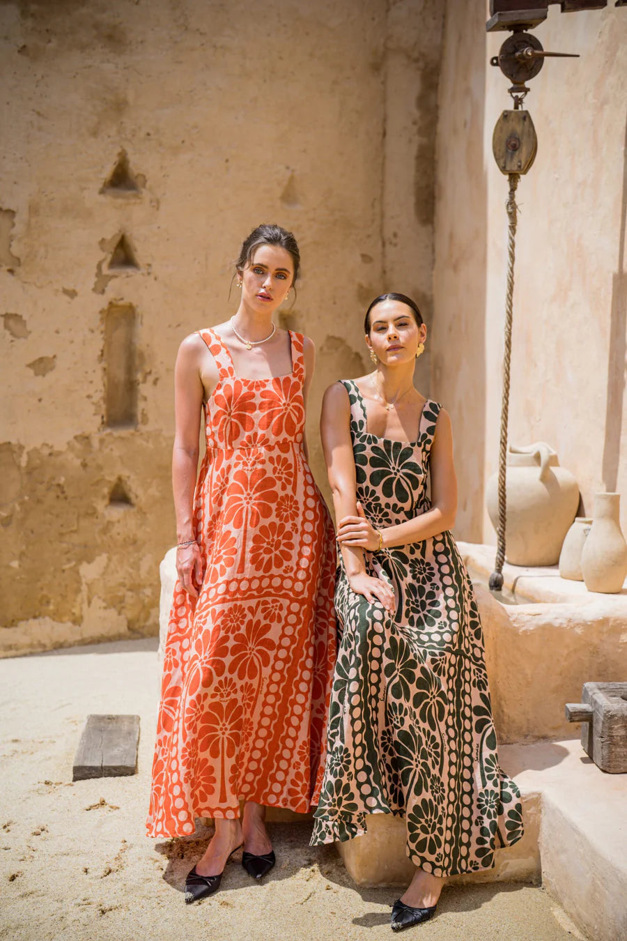 MANIKA DRESS - SAMARA GREEN FLOWER