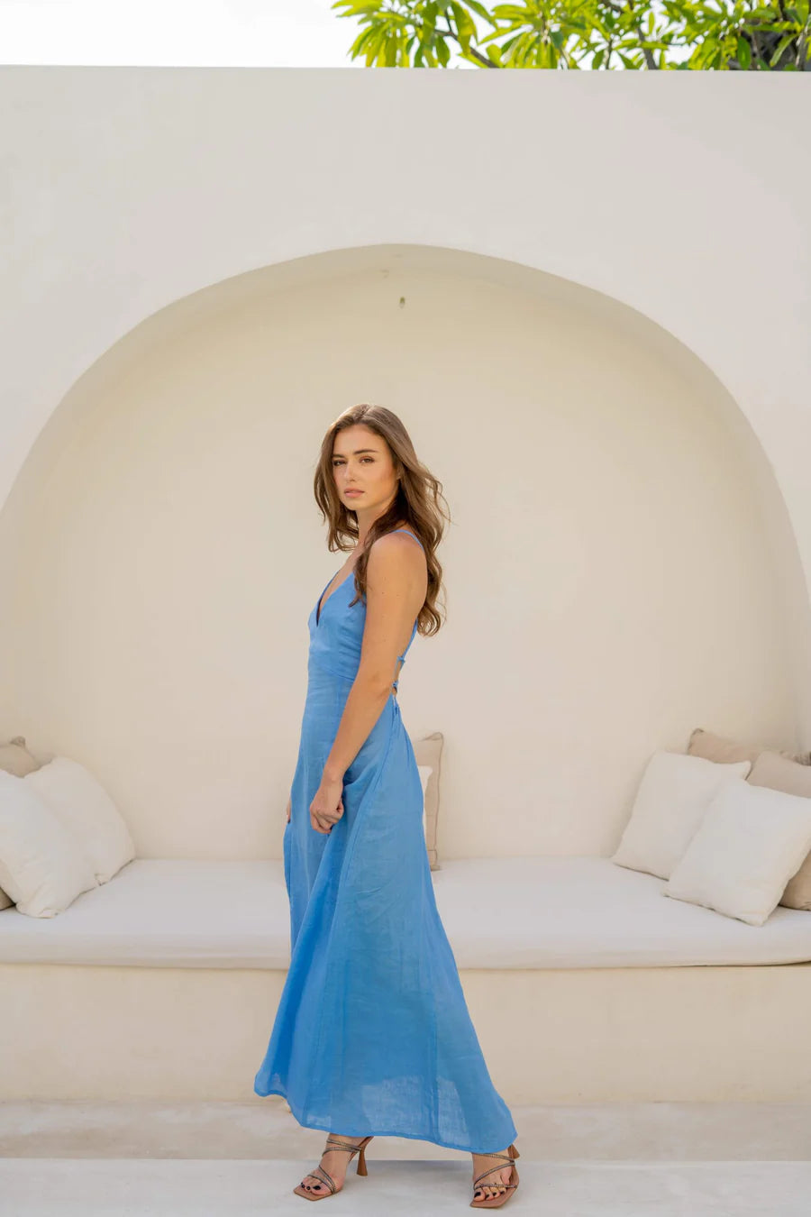 NALIN AMBAR DRESS - DOGLEL BLUE