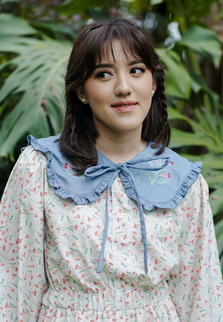 NONAETAL X IFY ALYSSA PELITA LARA DENIM BIB DENIM BLUE