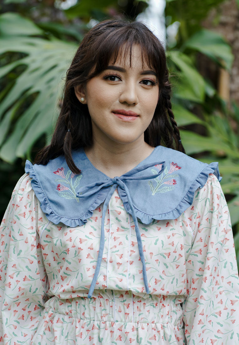 NONAETAL X IFY ALYSSA PELITA LARA DENIM BIB DENIM BLUE