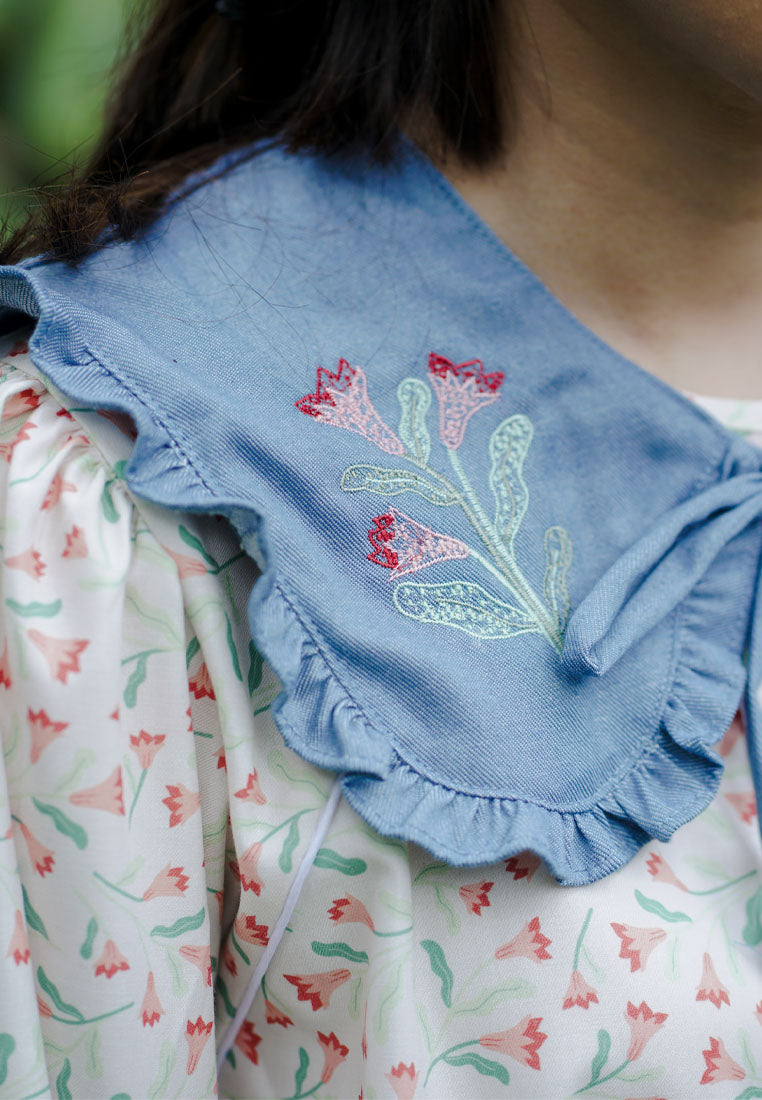 NONAETAL X IFY ALYSSA PELITA LARA DENIM BIB DENIM BLUE