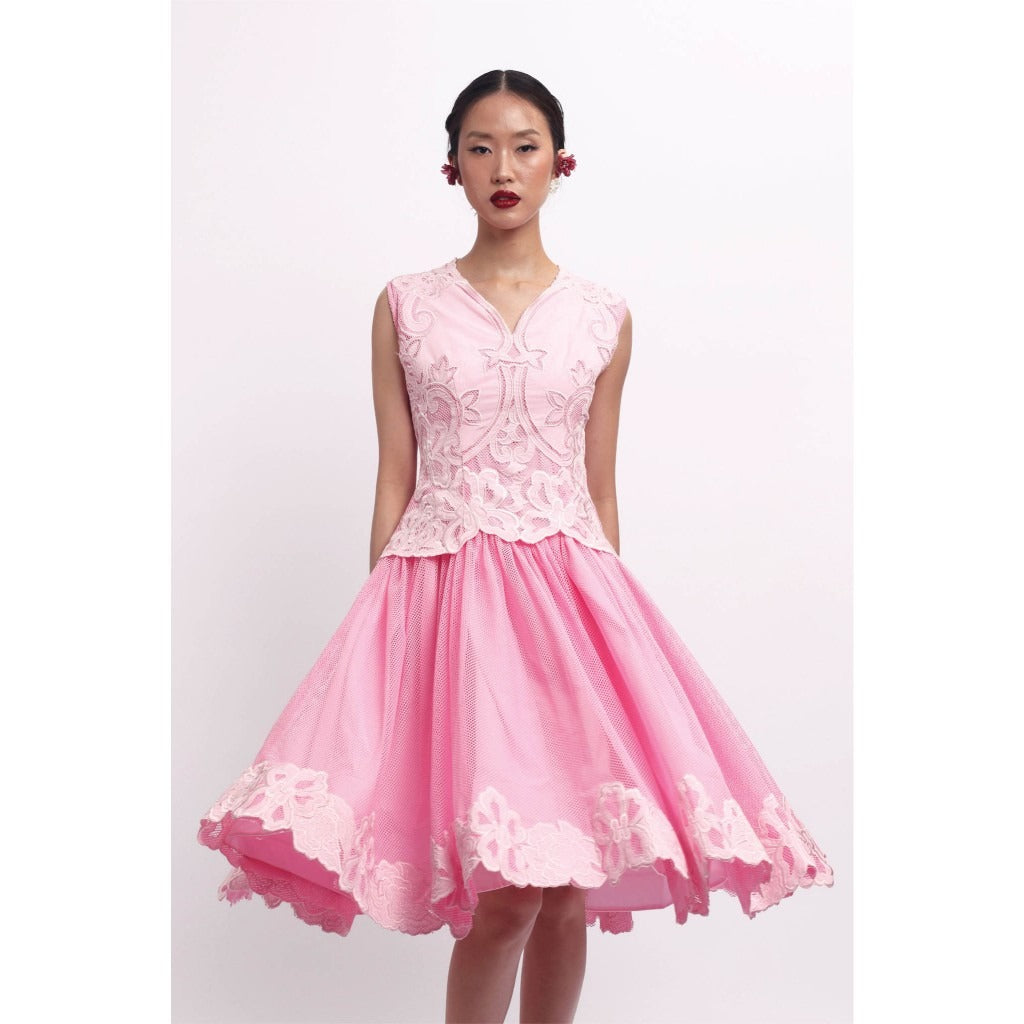 SUEDESON PETALUNE FLORAL DRESS