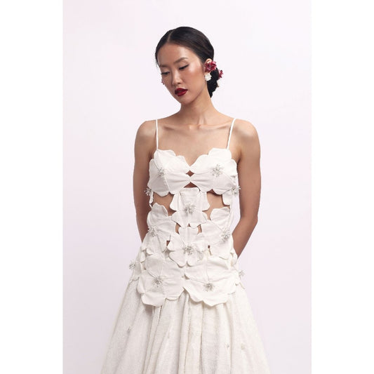 SUEDESON NARA FLOWER TOP - WITH EMBELLISHMENTS (PRE-ORDER)