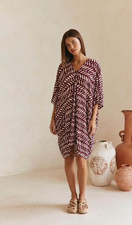 RIVKA TUNIC MIMOSA MAROON