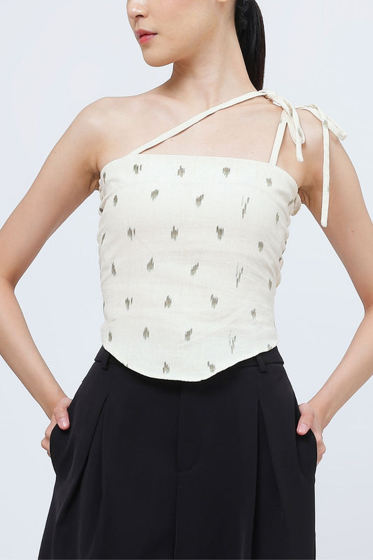 White Moyra Tenun Top