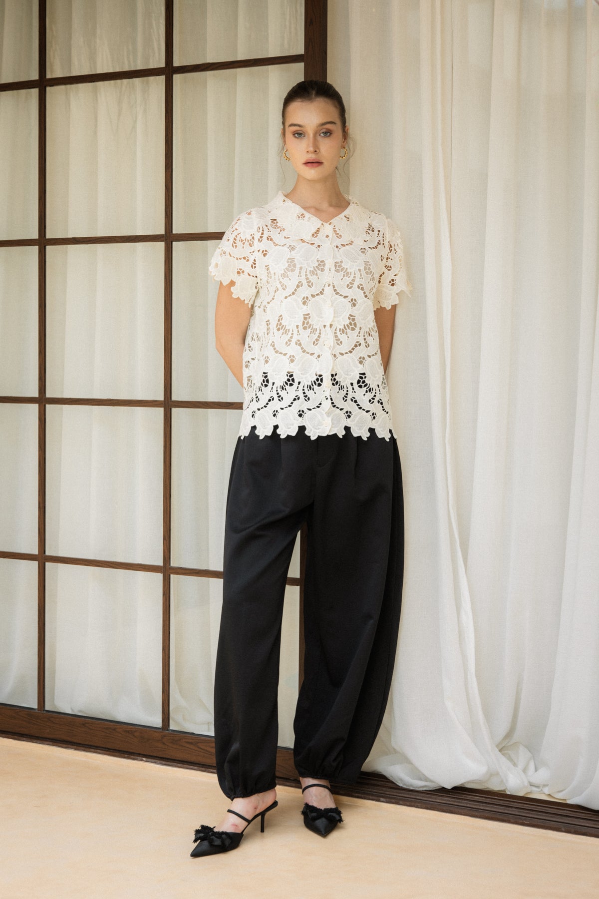SONA BLOUSE - CREME