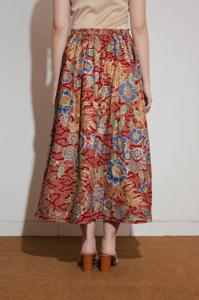 Daphne Skirt In Batik + Obi Belt (Pre Order)