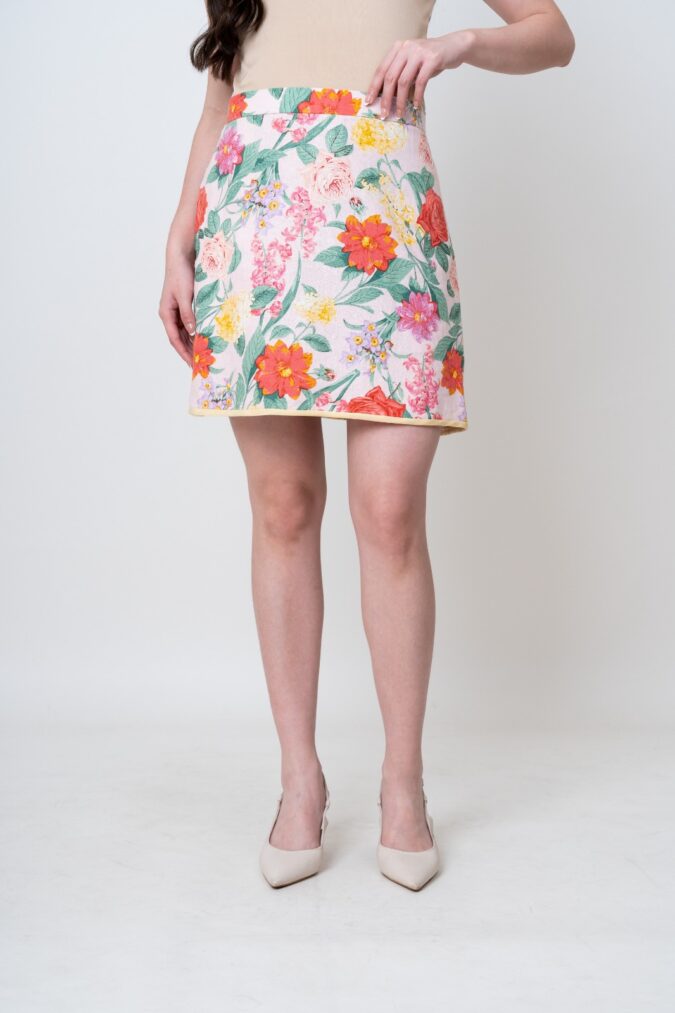 MINA FLORAL SKORT IN PINK