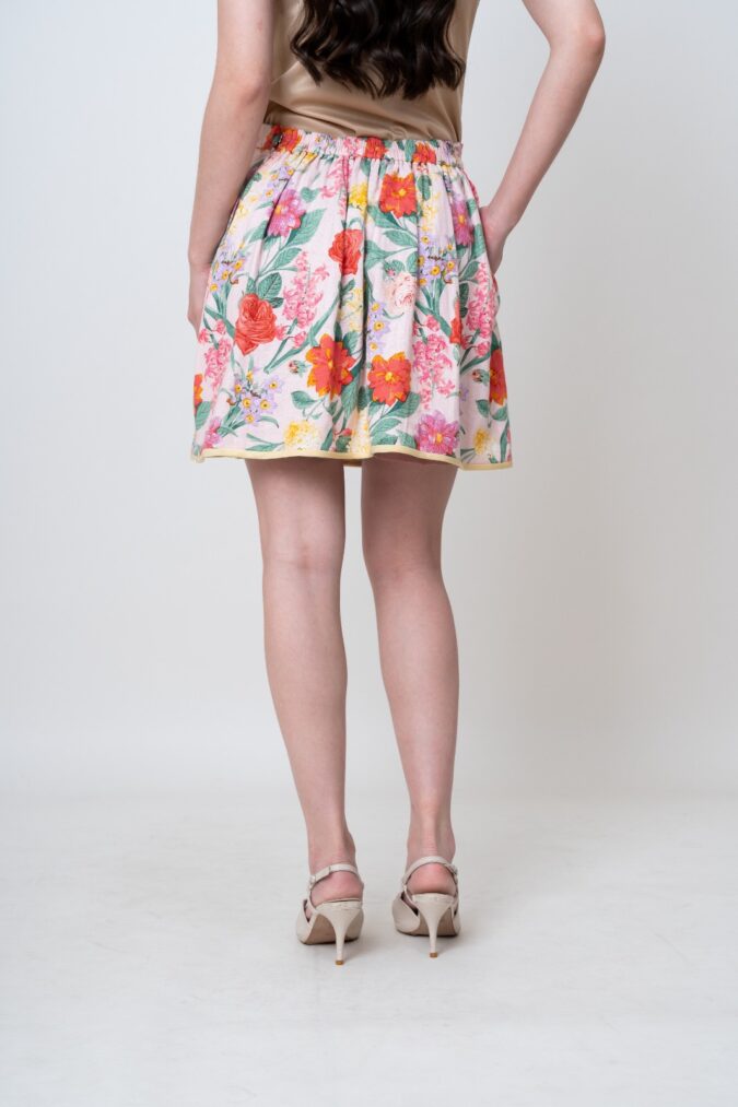MINA FLORAL SKORT IN PINK
