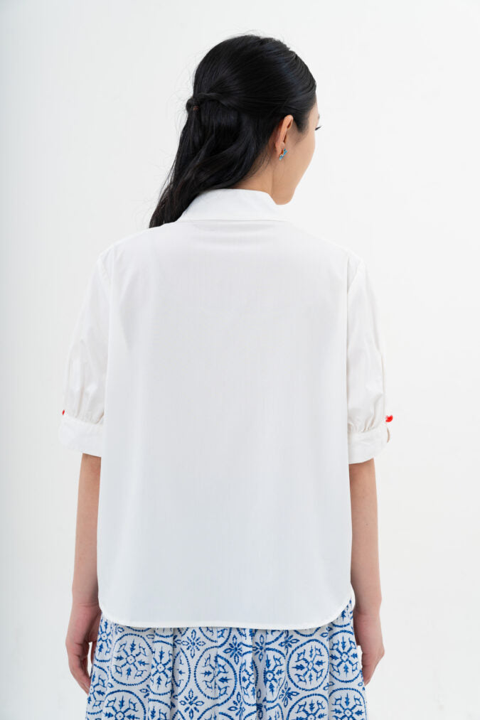 NINI TOP IN WHITE (PRE-ORDER)