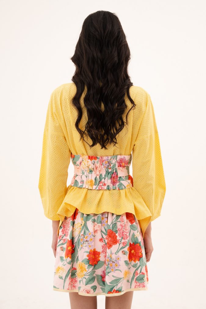 OBI BELT FLORAL PINK