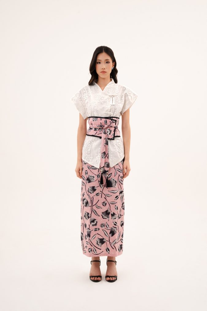 SIRIA SHIRT IN PINK + OBI