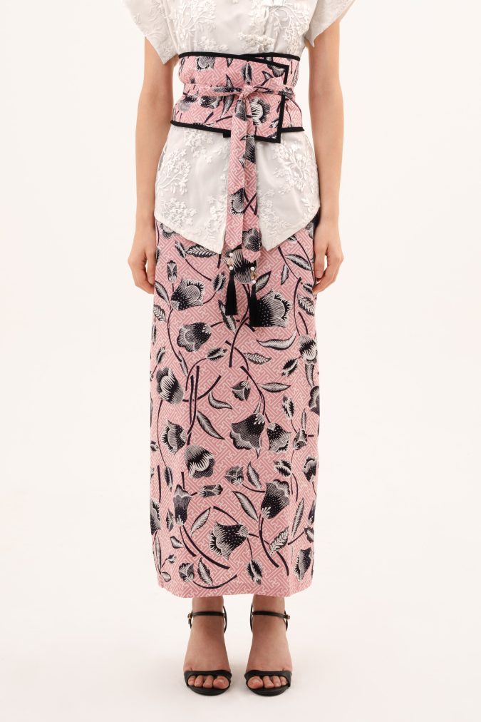 SIRIA SHIRT IN PINK + OBI