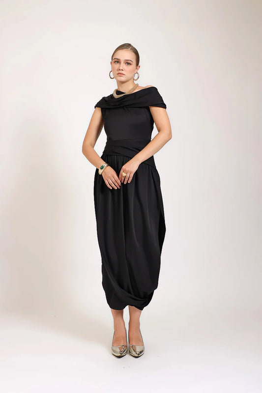 SABRINA SATEN DRESS