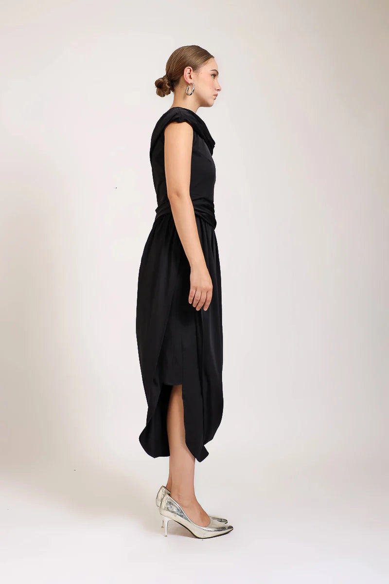 SABRINA SATEN DRESS
