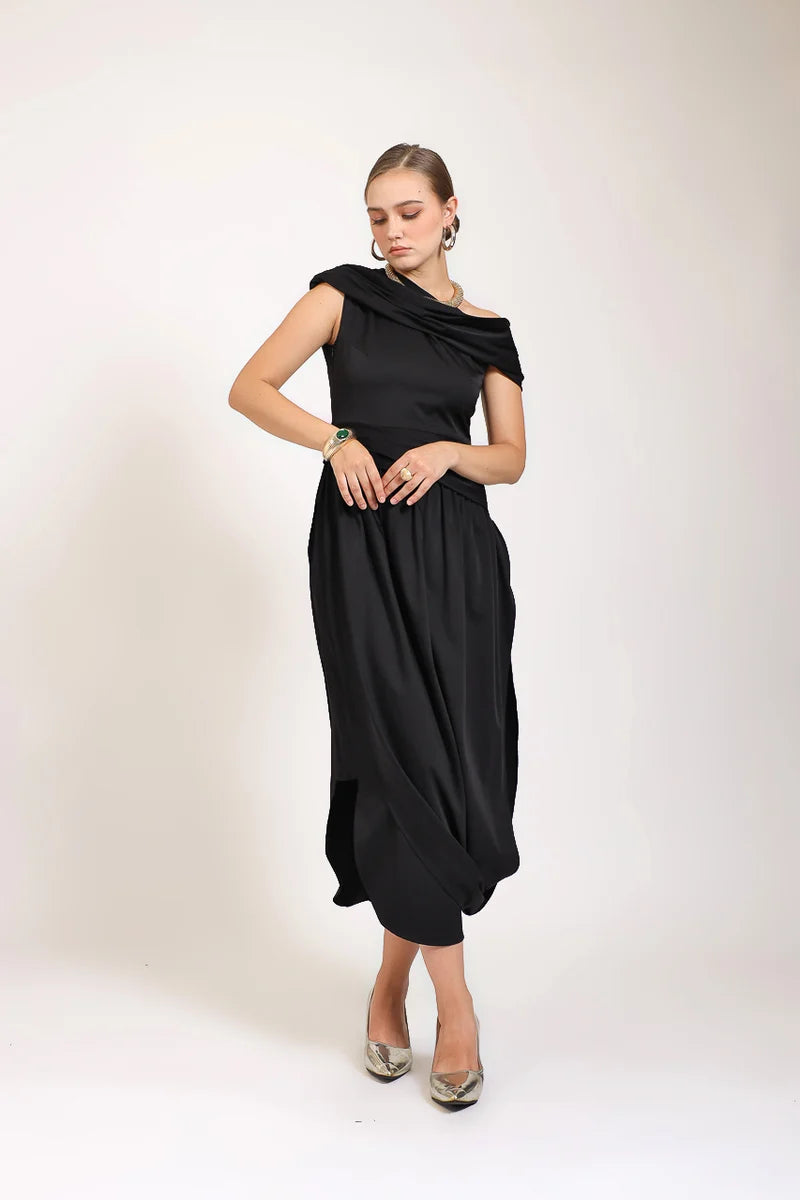 SABRINA SATEN DRESS