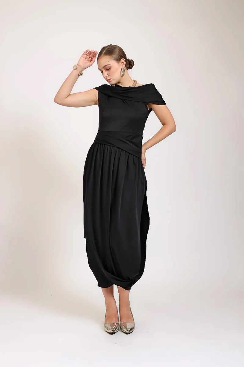 SABRINA SATEN DRESS