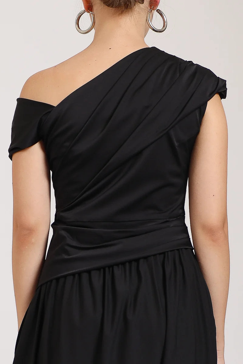 SABRINA SATEN DRESS