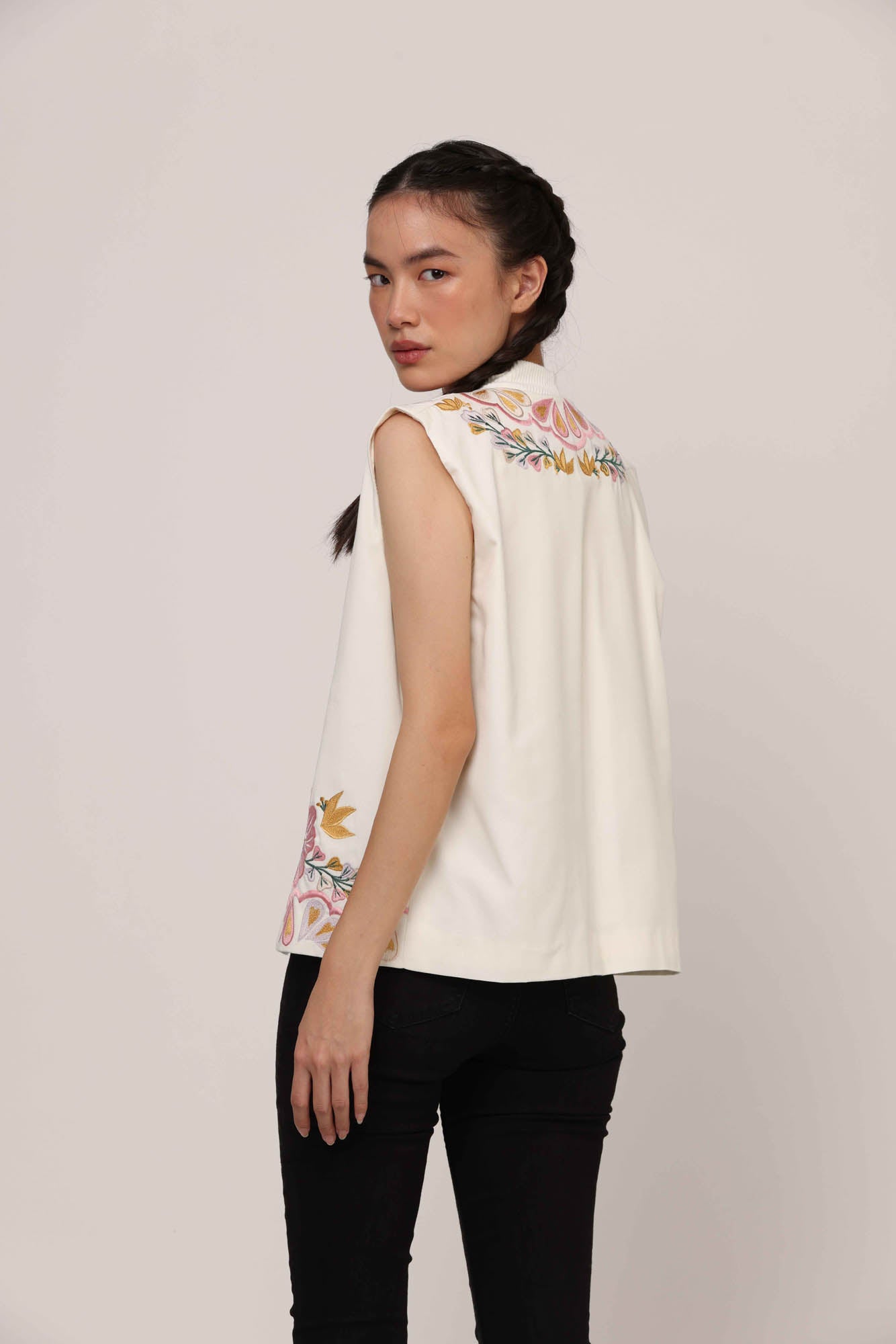 Suedeson Amara Vest Ivory