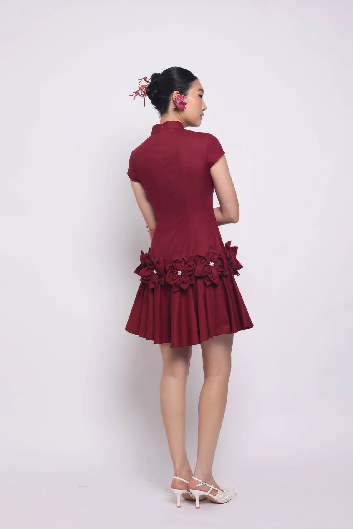 SUEDESON ROUGE JARDIN DRESS
