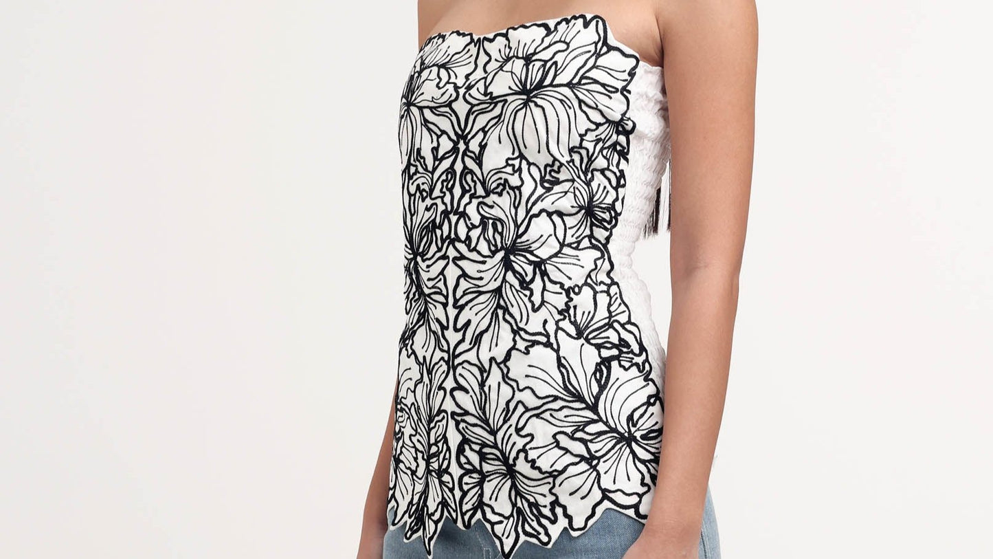 Suedeson Blooming Lace Top