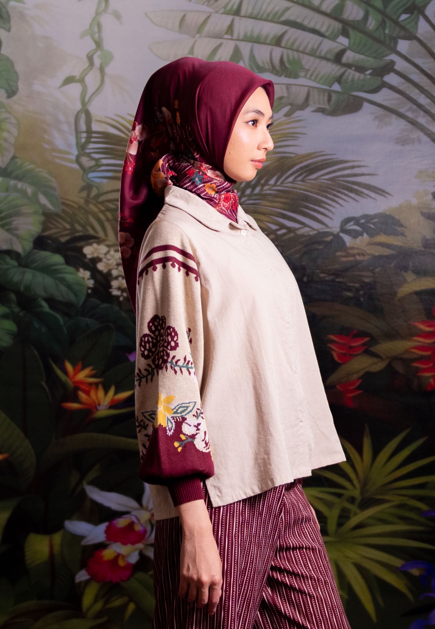 NONAETAL CELOSIA WHISPER KNIT TOP LONG SLEEVE ECRU